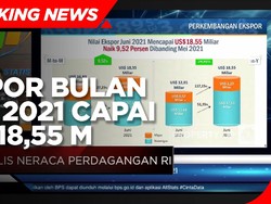Naik 54,56% (yoy), Ekspor Bulan Juni 2021 Capai USD 18,55 M