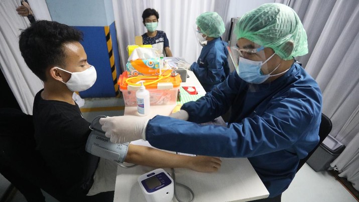 Taspen Gelar Vaksinasi Anak (CNBC Indonesia/Andrean Kristianto)
