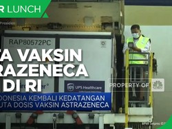 Lagi! 1 Juta Dosis Vaksin AstraZeneca Tiba di Indonesia