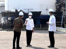 Jokowi 'Sidak' ke Pabrik Gas Oksigen, Saham AGII Melonjak!