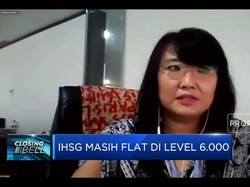Masih Sideways, IHSG Akhir Pekan Flat di Level 6.000