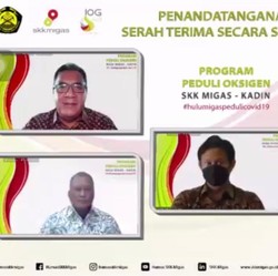 Kadin & Hulu Migas Donasi 7 ISO Tank & 1.500 Tabung Oksigen