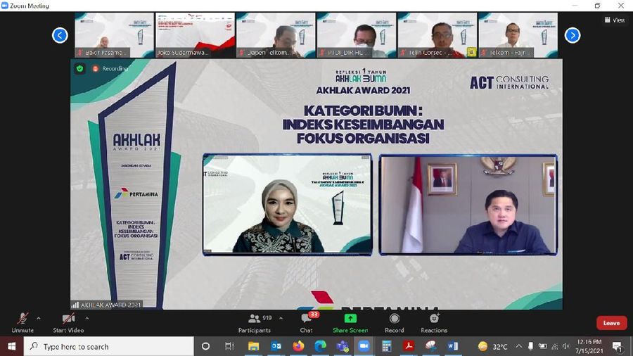 PT Pertamina (Persero) meraih penghargaan