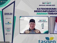 Taspen Raih 3 Penghargaan di Akhlak Award 2021