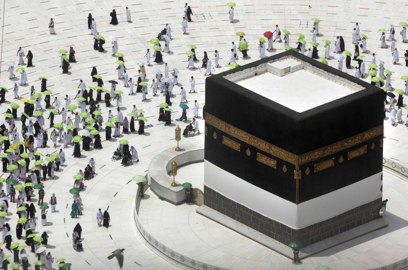 Persiapan Ibadah Haji 2021. (AP/Amr Nabil) Persiapan Ibadah Haji 2021. (AP/Amr Nabil)