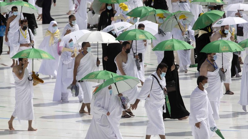 Persiapan Ibadah Haji 2021. (AP/Amr Nabil)