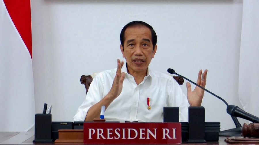 Presiden RI pada Ratas Evaluasi PPKM Darurat, Istana Merdeka, 16 Juli 2021. (Dok: Biro Pers - Sekretariat Presiden)