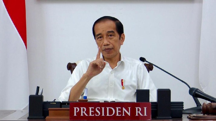 Presiden RI pada Ratas Evaluasi PPKM Darurat, Istana Merdeka, 16 Juli 2021. (Dok: Biro Pers - Sekretariat Presiden)