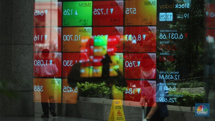 Ilustrasi Bursa Efek Indonesia, Senin (19/7/2021) (CNBC Indonesia/ Tri Susilo)