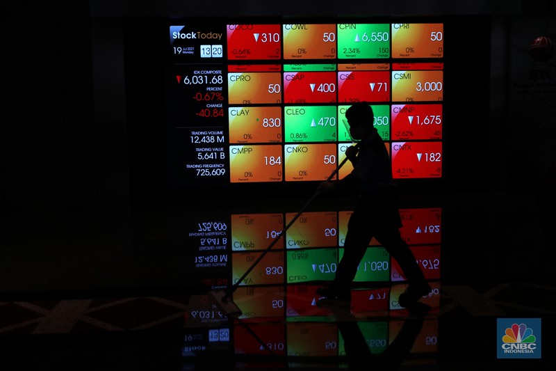 Ilustrasi Bursa Efek Indonesia, Senin (19/7/2021) (CNBC Indonesia/ Tri Susilo)