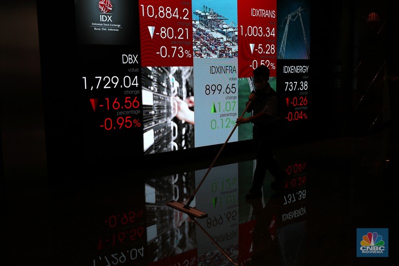 Ilustrasi Bursa Efek Indonesia, Senin (19/7/2021) (CNBC Indonesia/ Tri Susilo)