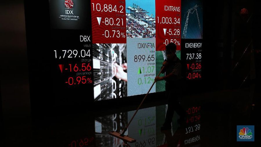 Ilustrasi Bursa Efek Indonesia, Senin (19/7/2021) (CNBC Indonesia/ Tri Susilo)
