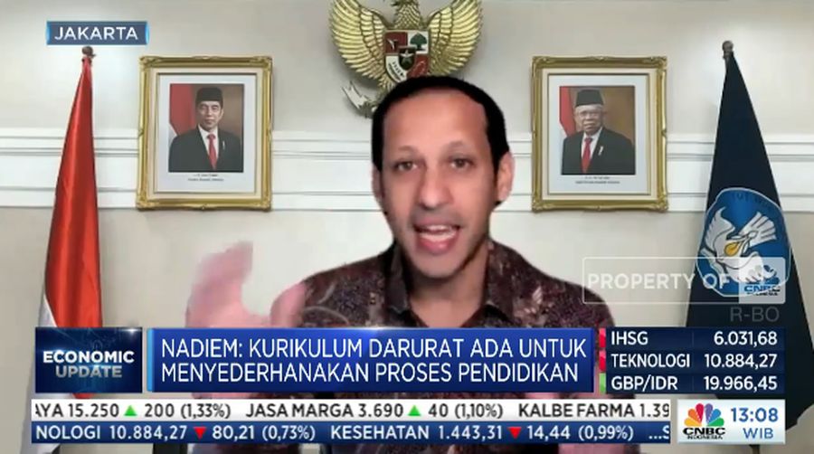 Menteri Pendidikan, Kebudayaan, Riset dan Teknologi (Mendikbudristek) Nadiem Makarim