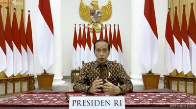 Presiden Joko Widodo Memberikan Pernyataan tentang Perkembangan Terkini PPKM Darurat (Tangkapan Layar Youtube Sekretariat Presiden) Presiden Joko Widodo Memberikan Pernyataan tentang Perkembangan Terkini PPKM Darurat (Tangkapan Layar Youtube Sekretariat Presiden)