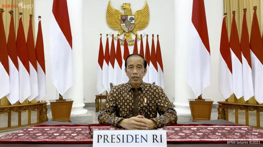 Presiden Joko Widodo Memberikan Pernyataan tentang Perkembangan Terkini PPKM Darurat (Tangkapan Layar Youtube Sekretariat Presiden)