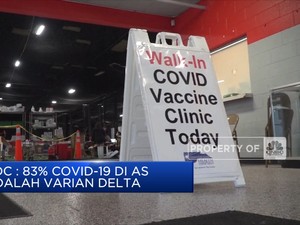CDC: 83% Covid-19 di AS Varian Delta