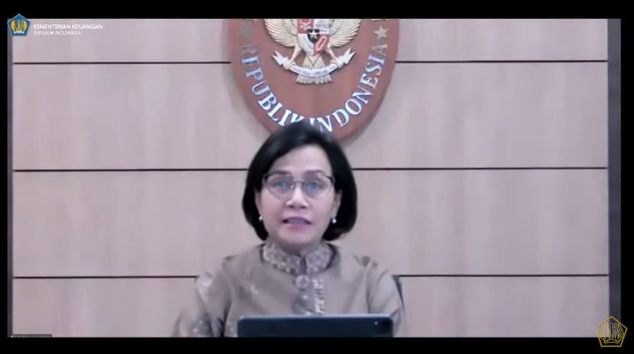 Menteri Keuangan Sri Mulyani Saat Konferensi Pers APBN KITA Juli 2021. (Tangkapan Layar Youtube Kemenkeu RI)