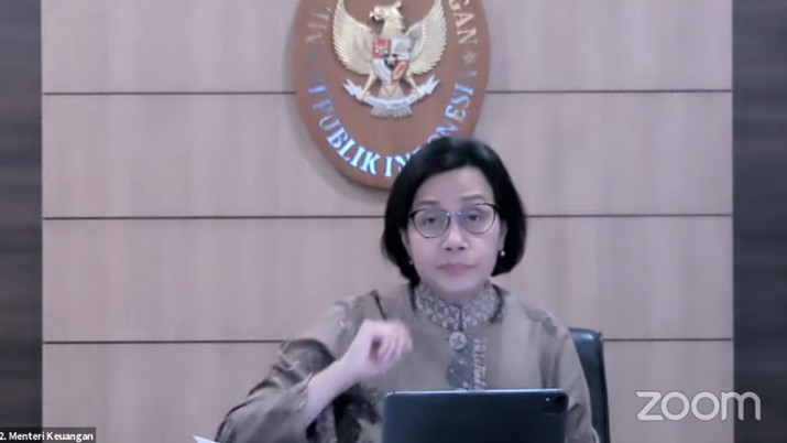 Menteri Keuangan Sri Mulyani Saat Konferensi Pers Tindak Lanjut terkait Perkembangan Terkini Penerapan PPKM. (Tangkapan Layar Youtube PerekonomianRI) Menteri Keuangan Sri Mulyani Saat Konferensi Pers Tindak Lanjut terkait Perkembangan Terkini Penerapan PPKM. (Tangkapan Layar Youtube PerekonomianRI)