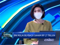 BNI Mulai Buyback Saham Rp 1.7 Triliun