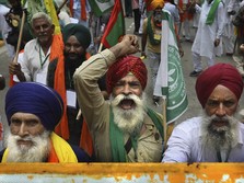 Potret Petani India Protes Keras PM Modi Gegara UU Pertanian