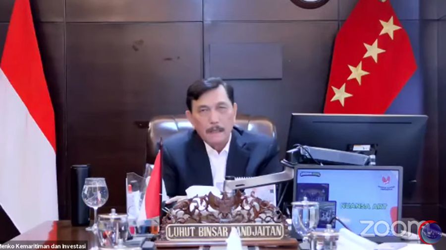 Menteri Koordinator Bidang Kemaritiman dan Investasi Luhut Binsar Panjaitan (Tangkapan Layar Youtube Kemenko Bidang Kemaritiman dan Investasi RI)