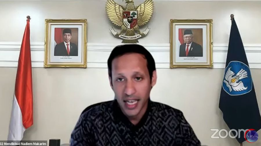 Menteri Pendidikan, Kebudayaan, Riset dan Teknologi (Mendikbudristek) Nadiem Makarim. (Tangkapan Layar Youtube Kemenko Bidang Kemaritiman dan Investasi RI)