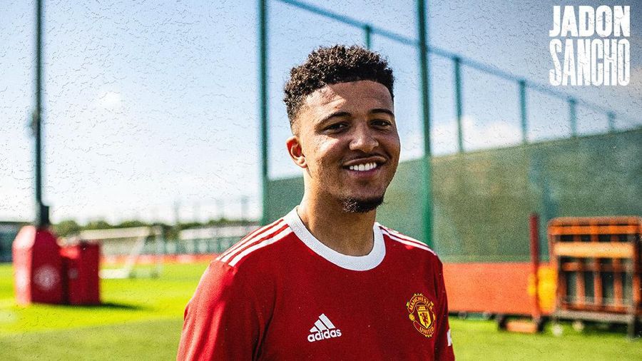 Jadon Sancho (Tangkapan Layar Twitter @ManUtd)