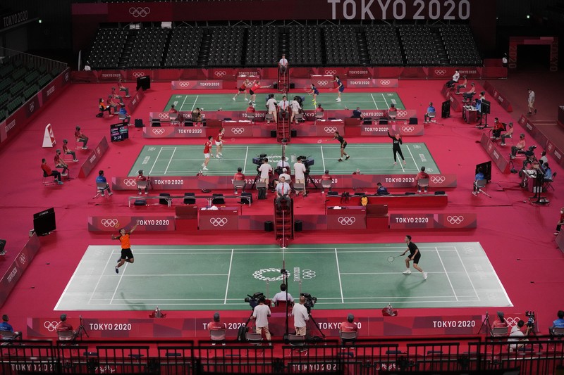 Bulu Tangkis Olimpiade Tokyo 2020. (AP/Dita Alangkara)