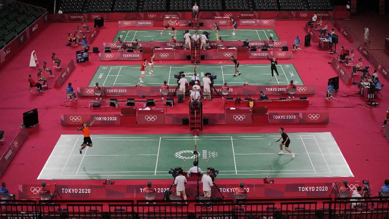 Bulu Tangkis Olimpiade Tokyo 2020. (AP/Dita Alangkara)
