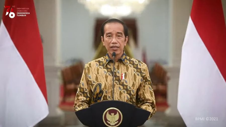 Pernyataan Presiden Jokowi tentang Perkembangan Terkini PPKM Darurat, Istana Merdeka, 25 Juli 2021. (Tangkapan Layar Youtube Sekretariat Presiden)