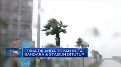 China Dilanda Topan In-Fa, Bandara & Stasiun Ditutup