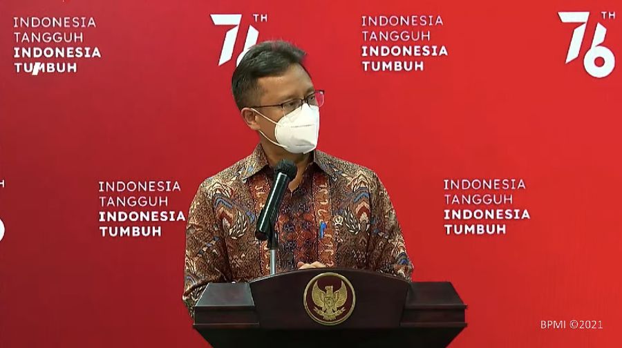 Keterangan pers Menteri Kesehatan terkait PPKM Level 4. Ist