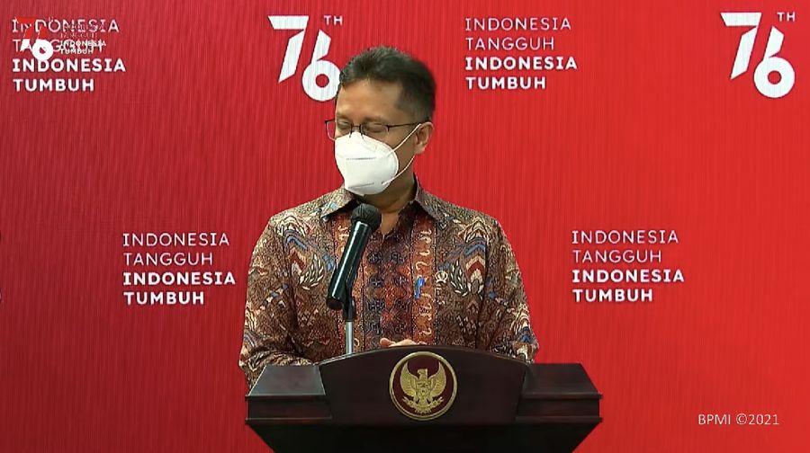 Keterangan pers Menteri Kesehatan terkait PPKM Level 4. Ist