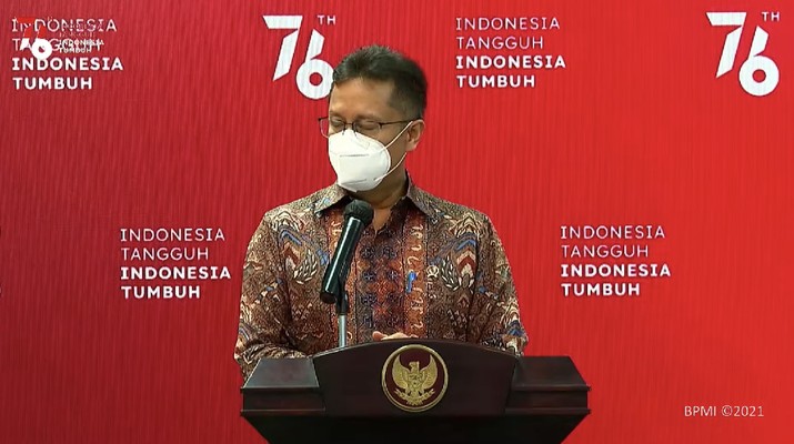 Keterangan pers Menteri Kesehatan terkait PPKM Level 4. Ist Keterangan pers Menteri Kesehatan terkait PPKM Level 4. Ist
