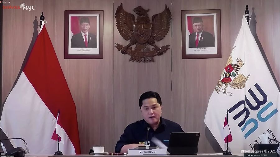 Keterangan pers menteri terkait ratas mengenai pinjaman kredit usaha rakyat pertanian, Senin (26/7/2021). Ist