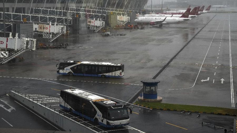 Airport in Shanghai, China. (AP/Andy Wong)