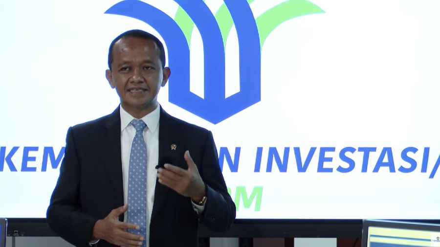 Bahlil Lahadalia dalam acara konferensi pers virtual realisasi Investasi Triwulan II 2021. (Dok: BKPM TV)
