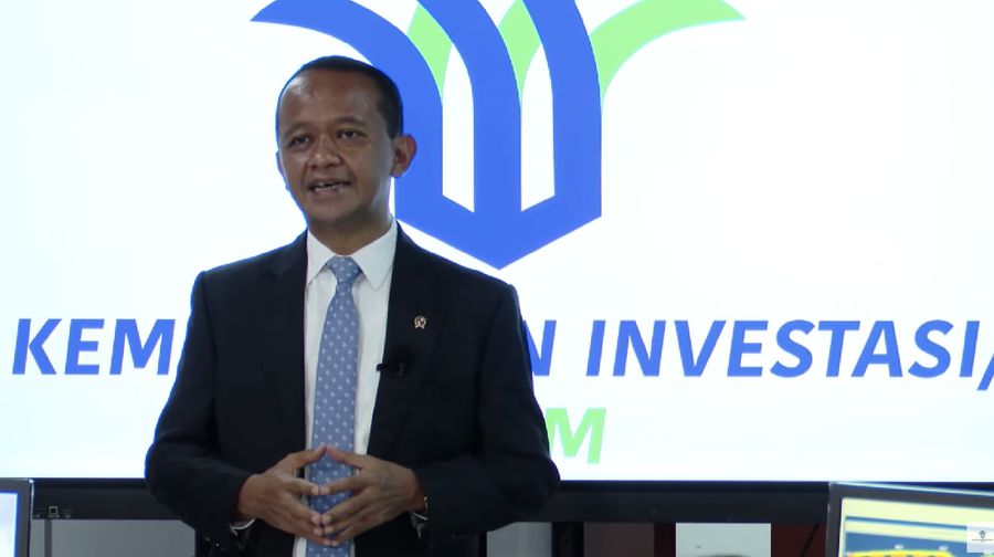 Bahlil Lahadalia dalam acara konferensi pers virtual realisasi Investasi Triwulan II 2021. (Dok: BKPM TV)