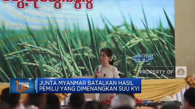 Junta Myanmar Batalkan Hasil Pemilu Yang Dimenangkan Suu Kyi - CNBC Indonesia