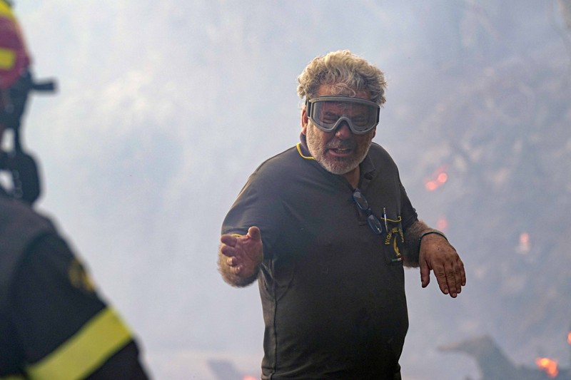 Kebakaran dipedesaan di Cuglieri, Sardinia, Italia. (AP/Alessandro Tocco) Kebakaran dipedesaan di Cuglieri, Sardinia, Italia. (AP/Alessandro Tocco)