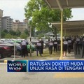 Ratusan Dokter Muda Malaysia Demo Mogok Kerja