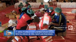 CT Arsa Foundation & Kemensos Bagikan 80 Ribu Bantuan Makanan