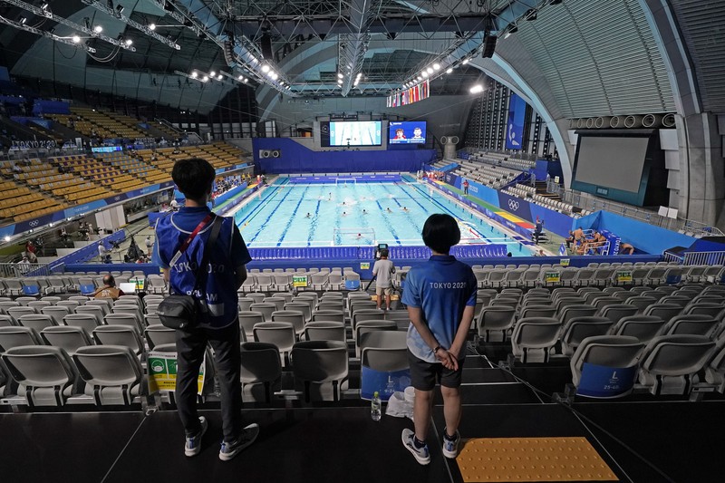 Olimpiade Tokyo 2020 tanpa penonton. (AP/Petros Giannakouris) Olimpiade Tokyo 2020 tanpa penonton. (AP/Petros Giannakouris)