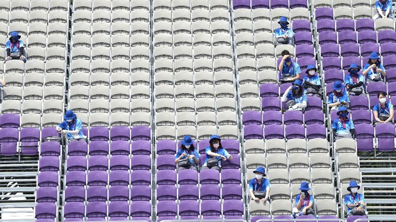 Olimpiade Tokyo 2020 tanpa penonton. (AP/Petros Giannakouris)