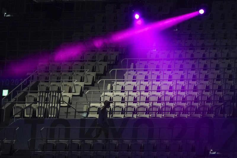 Olimpiade Tokyo 2020 tanpa penonton. (AP/Petros Giannakouris)