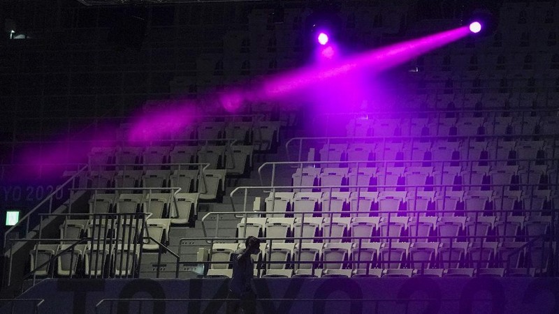 Olimpiade Tokyo 2020 tanpa penonton. (AP/Petros Giannakouris)