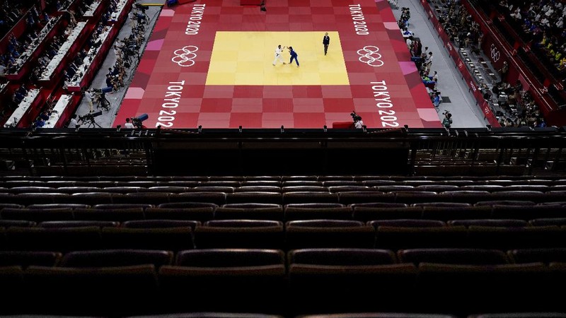 Olimpiade Tokyo 2020 tanpa penonton. (AP/Petros Giannakouris)