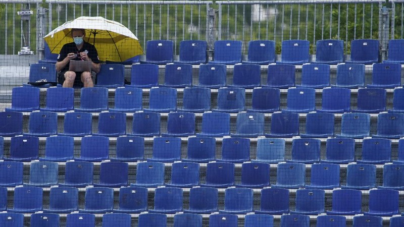 Olimpiade Tokyo 2020 tanpa penonton. (AP/Petros Giannakouris)
