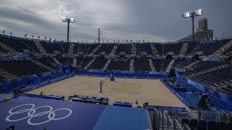 Olimpiade Tokyo 2020 tanpa penonton. (AP/Petros Giannakouris)