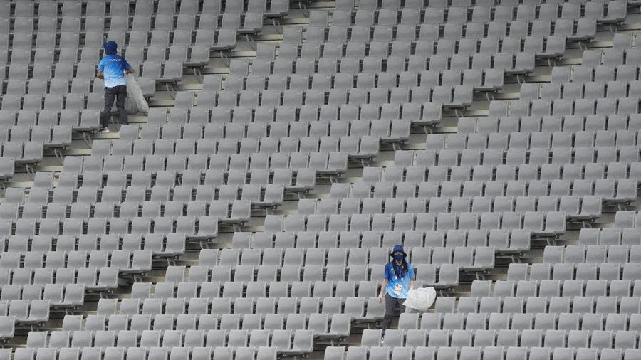 Olimpiade Tokyo 2020 tanpa penonton. (AP/Petros Giannakouris)